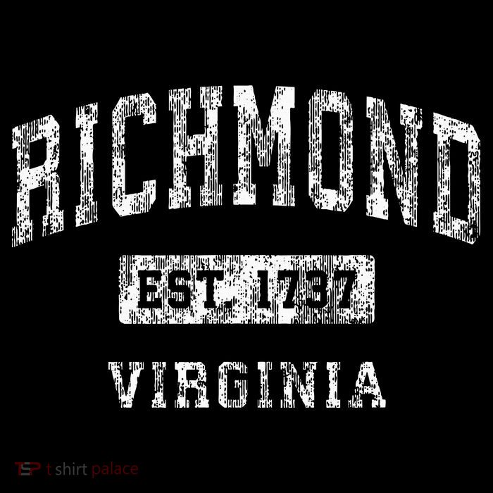 Richmond Virginia Va Vintage Established Sports Womens T-Shirt