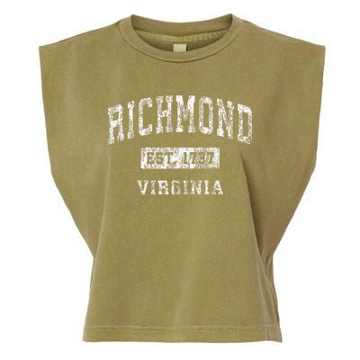 Richmond Virginia Va Vintage Established Sports Garment-Dyed Women's Muscle Tee