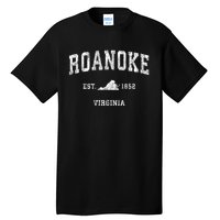 Roanoke Virginia Va Vintage Established Athletic Sports Design Tall T-Shirt