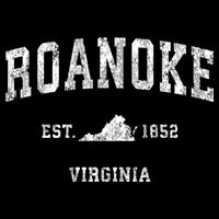 Roanoke Virginia Va Vintage Established Athletic Sports Design Baby Bodysuit