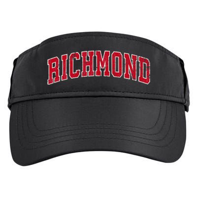 Richmond Virginia VA Vintage Sports Design Red Design Adult Drive Performance Visor