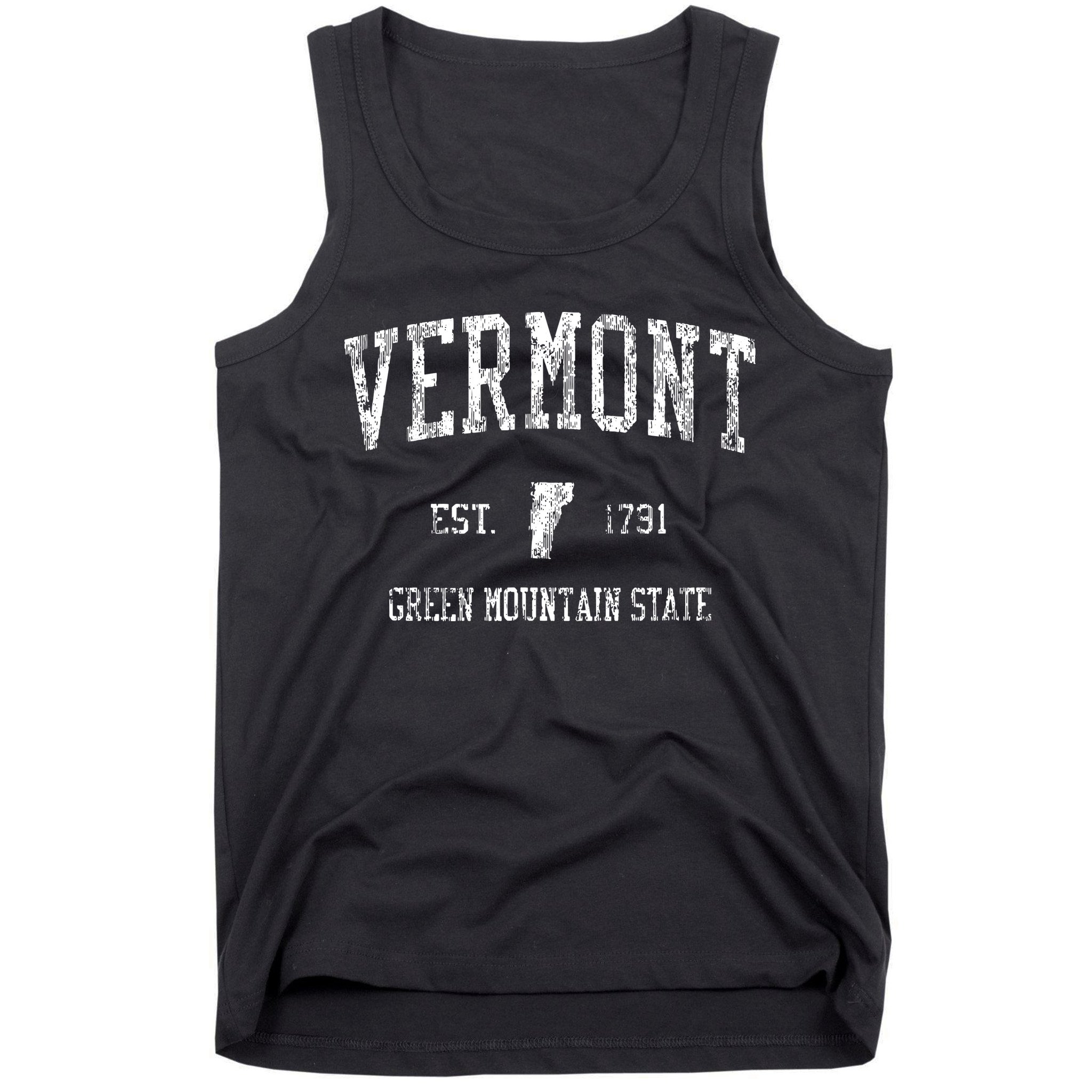 Retro Vermont Vintage Vt Sports Design Tank Top