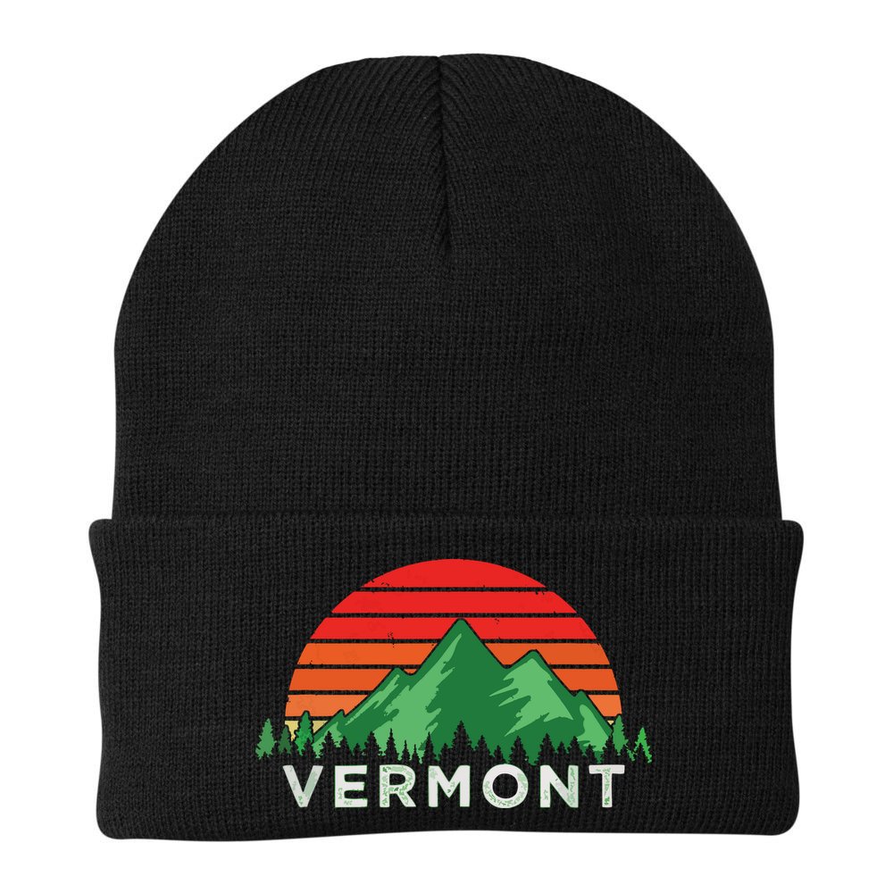 Retro Vintage Vermont Design Vermont Gift Beanie