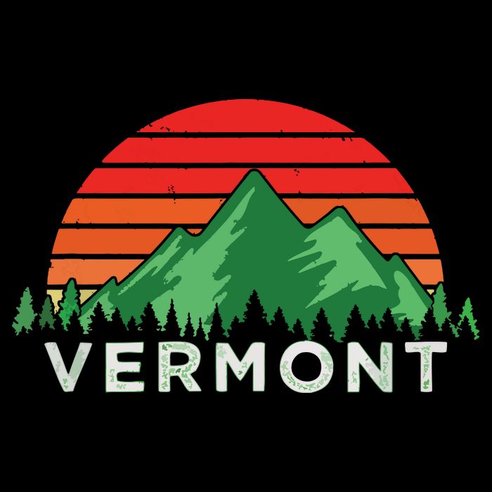Retro Vintage Vermont Design Vermont Gift Baby Bodysuit