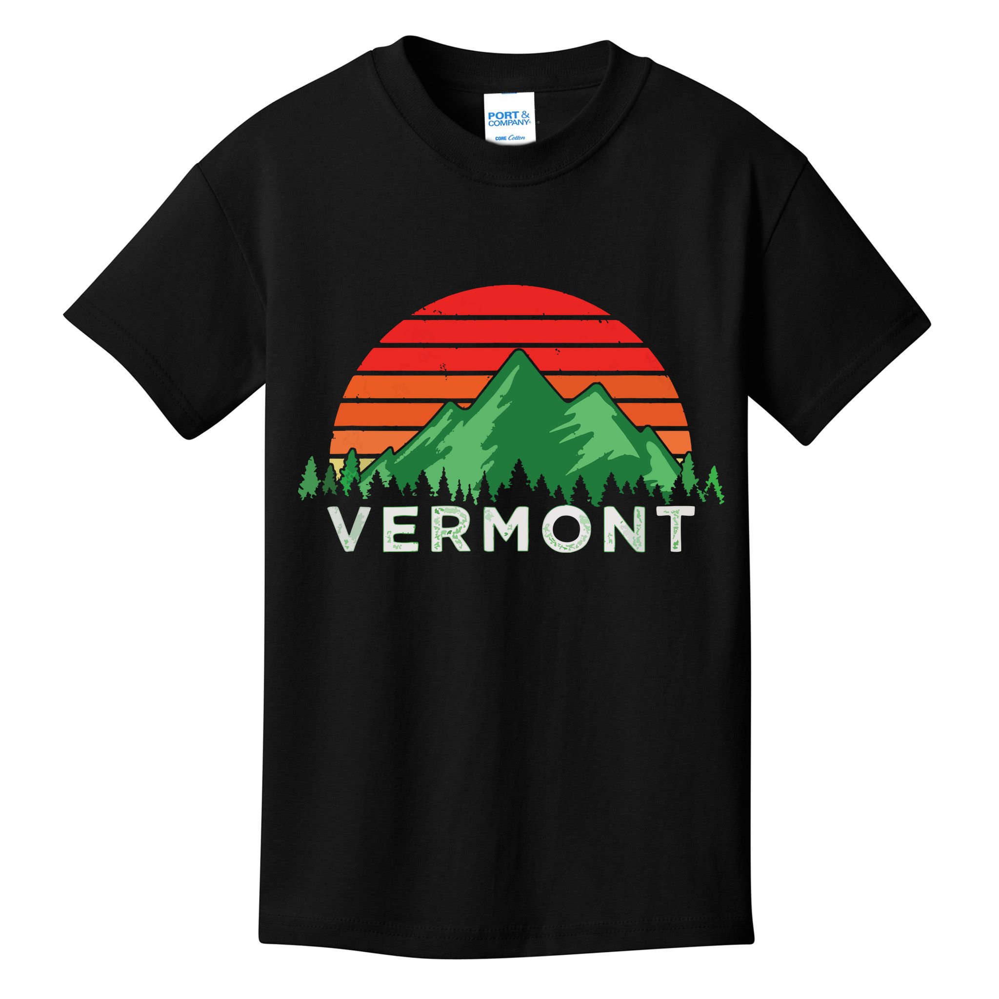 Retro Vintage Vermont Design Vermont Gift Kids T-Shirt