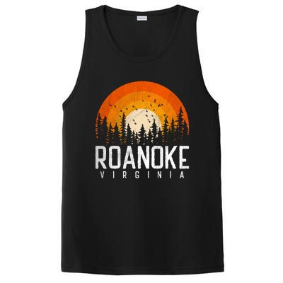 Roanoke Virginia Va Funny Gift Vintage 70s 80s 90s Retro Gift Funny Gift PosiCharge Competitor Tank