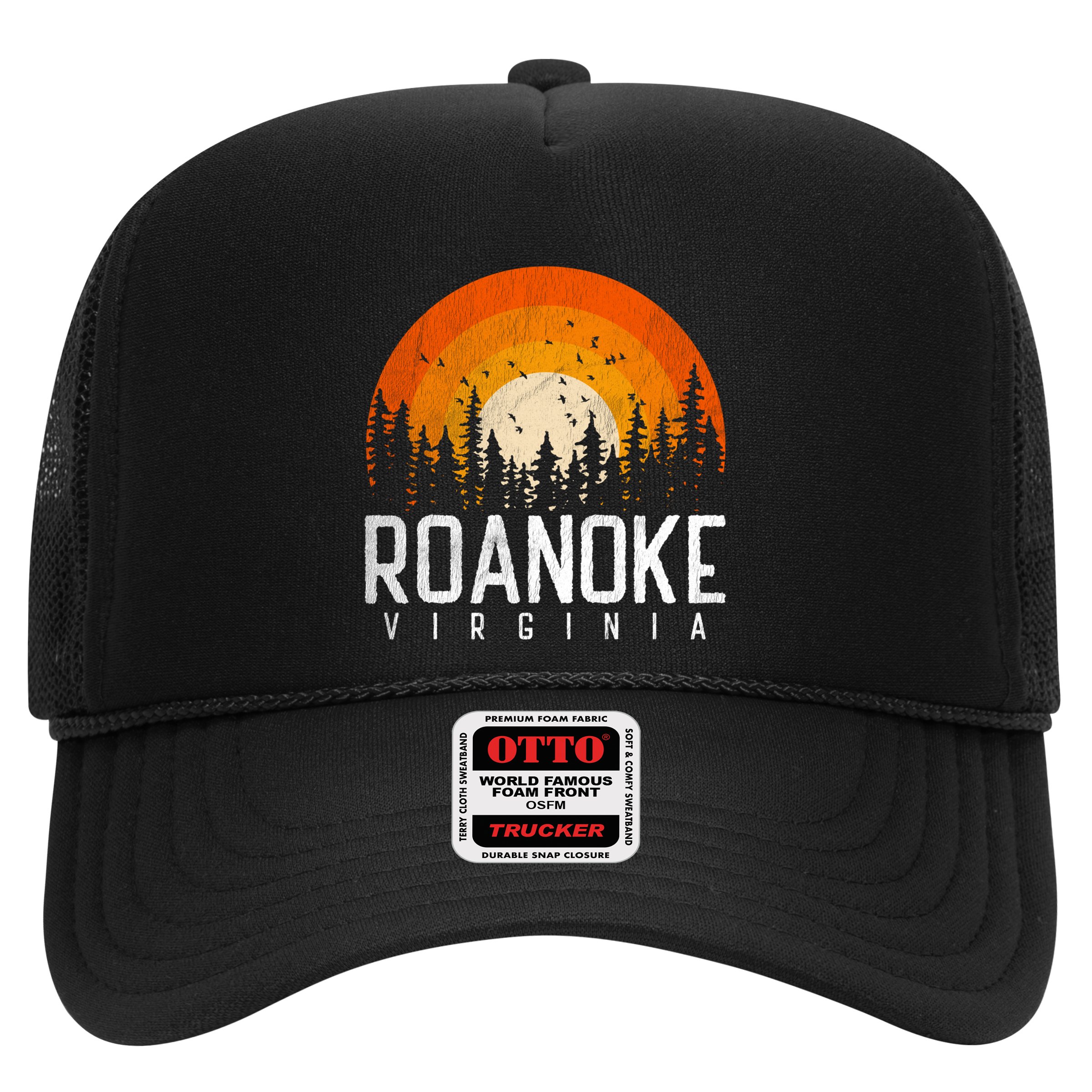 Roanoke Virginia Va Funny Gift Vintage 70s 80s 90s Retro Gift Funny Gift Hat
