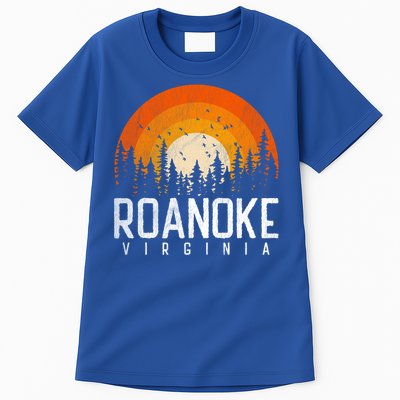 Roanoke Virginia Va Funny Gift Vintage 70s 80s 90s Retro Gift Funny Gift Tall T-Shirt