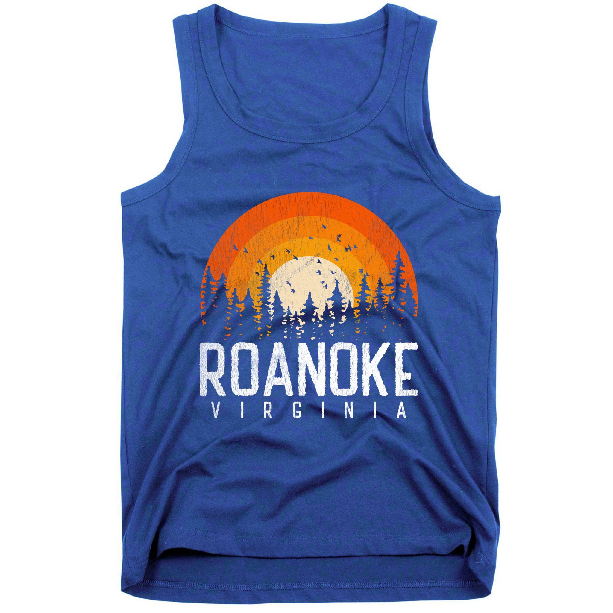 Roanoke Virginia Va Funny Gift Vintage 70s 80s 90s Retro Gift Funny Gift Tank Top