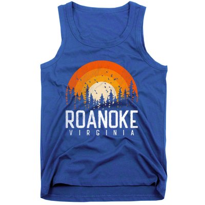 Roanoke Virginia Va Funny Gift Vintage 70s 80s 90s Retro Gift Funny Gift Tank Top