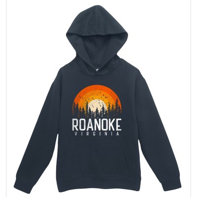 Roanoke Virginia Va Funny Gift Vintage 70s 80s 90s Retro Gift Funny Gift Urban Pullover Hoodie