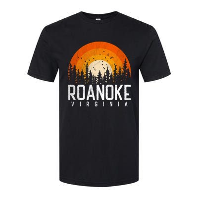 Roanoke Virginia Va Funny Gift Vintage 70s 80s 90s Retro Gift Funny Gift Softstyle CVC T-Shirt