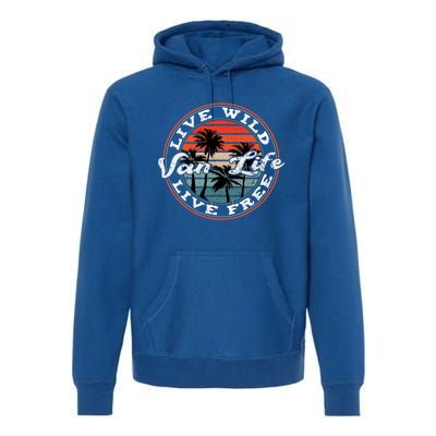 Retro Vintage Van Life Gift Premium Hoodie