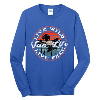 Retro Vintage Van Life Gift Tall Long Sleeve T-Shirt