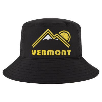 Retro Vermont Vt Vintage Mountains Design Cool Comfort Performance Bucket Hat