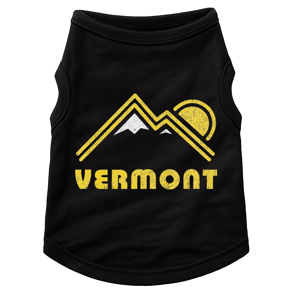 Retro Vermont Vt Vintage Mountains Design Doggie Tank