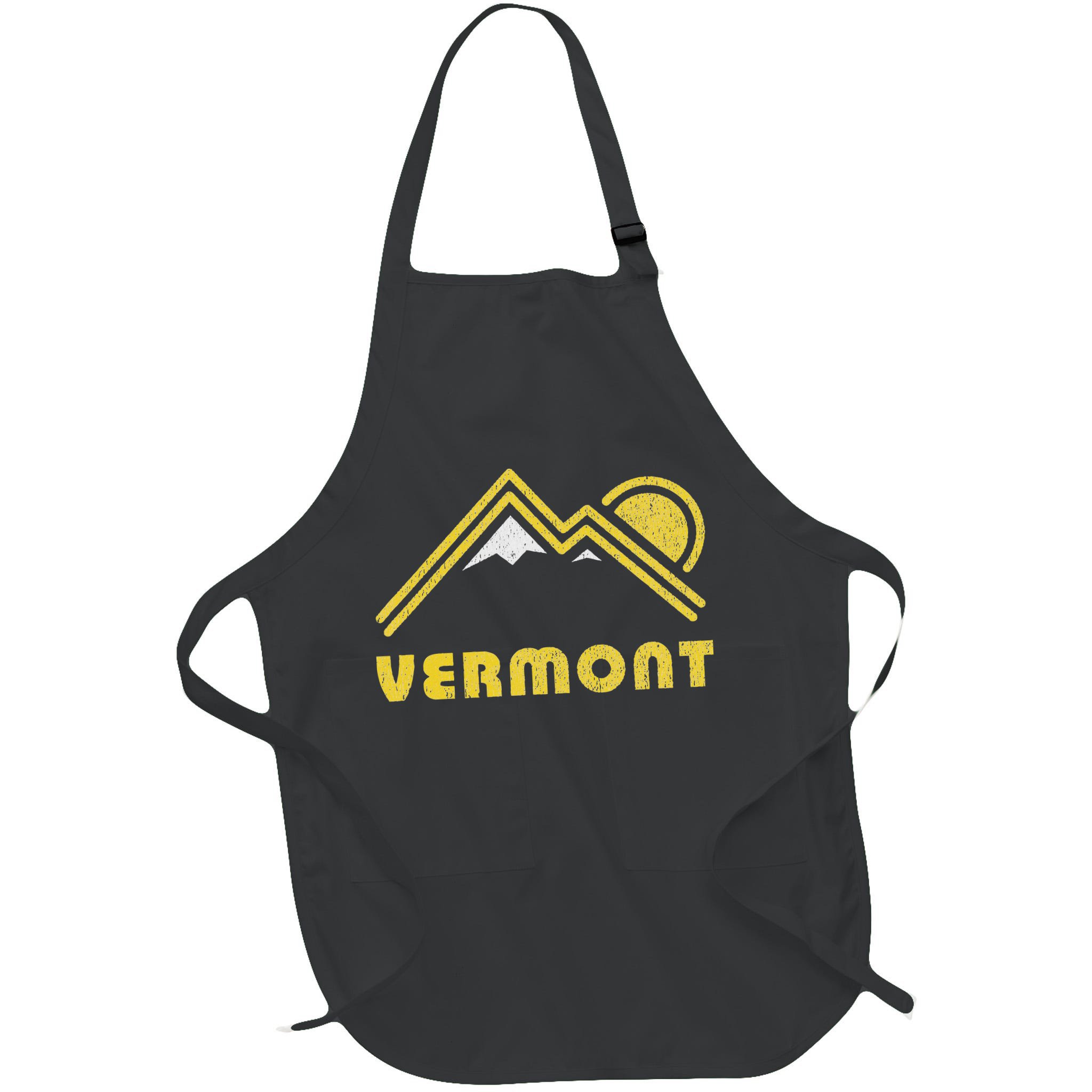 Retro Vermont Vt Vintage Mountains Design Apron
