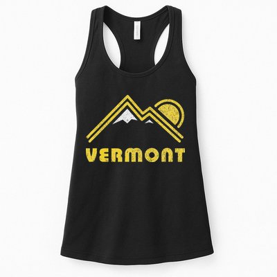 Retro Vermont Vt Vintage Mountains Design Womens Tank Top