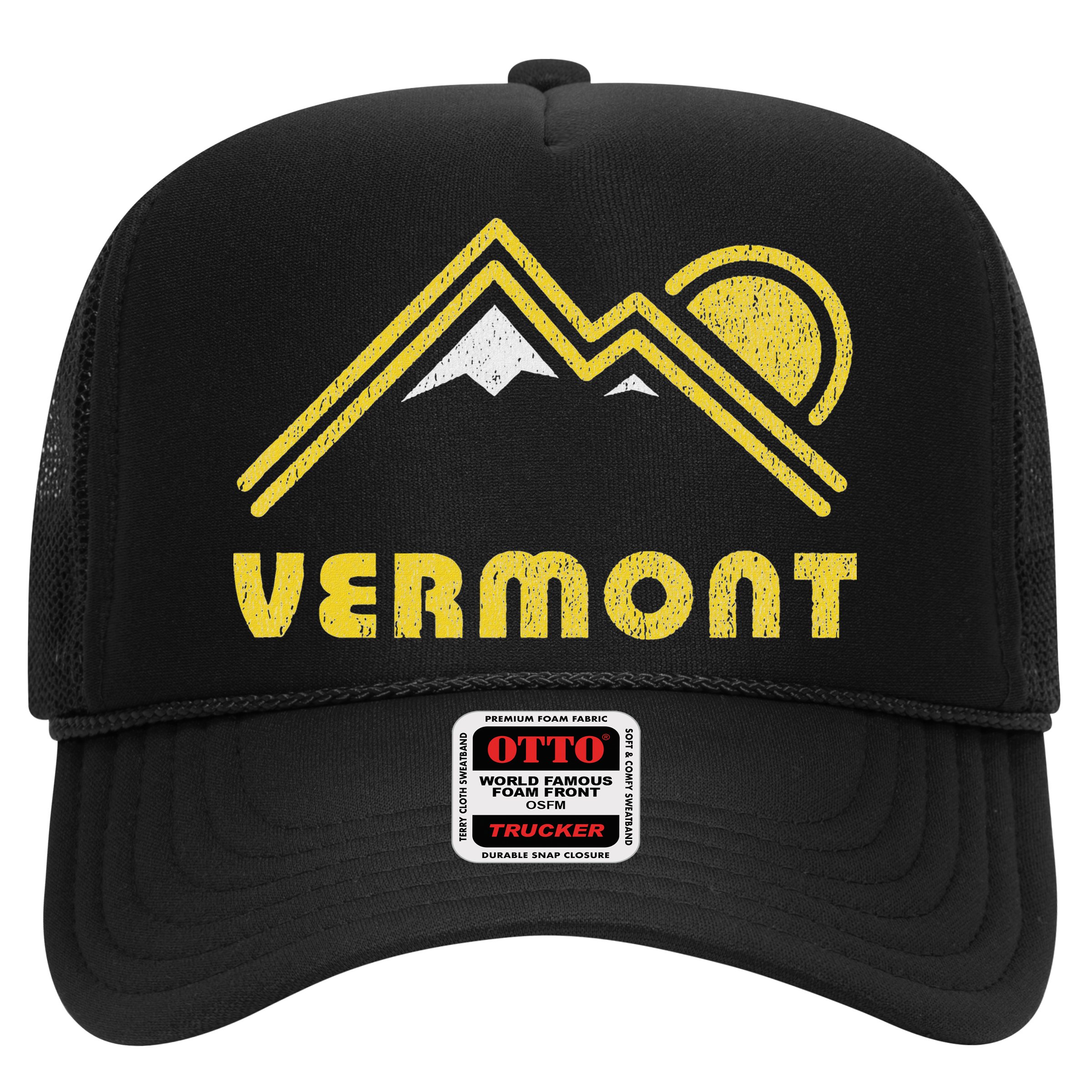 Retro Vermont Vt Vintage Mountains Design Hat