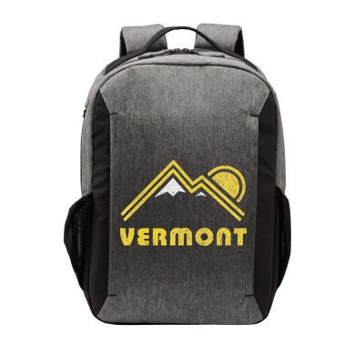 Retro Vermont Vt Vintage Mountains Design Vector Backpack