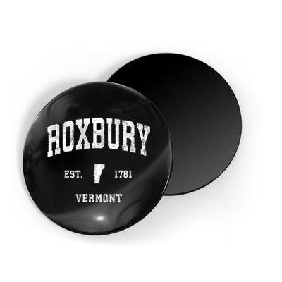 Roxbury Vermont Vt Vintage Athletic Magnet