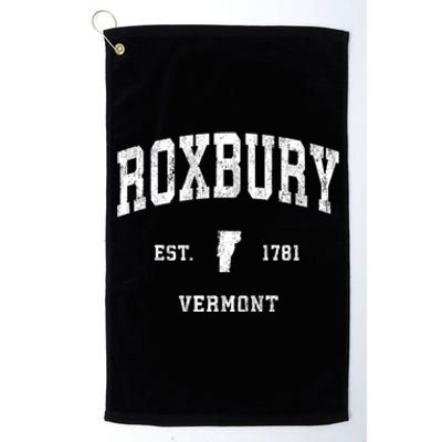 Roxbury Vermont Vt Vintage Athletic Platinum Collection Golf Towel