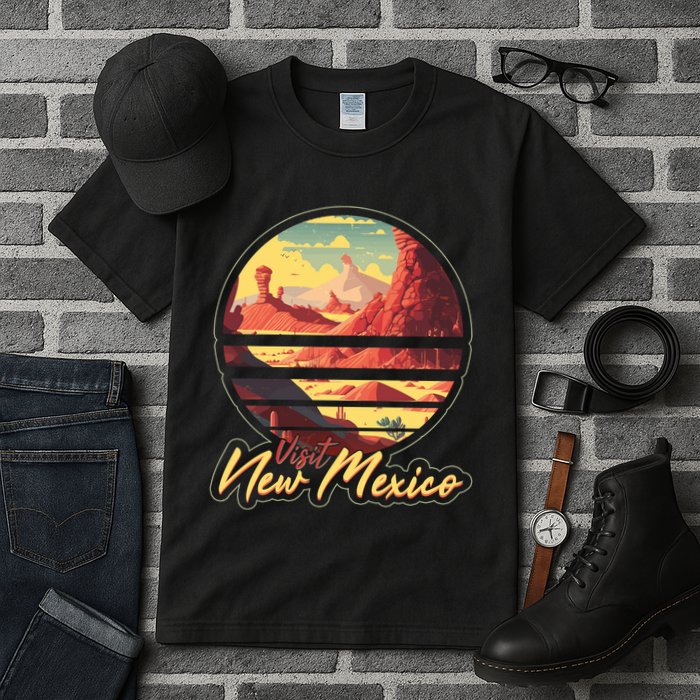 Retro Vintage Visit New Mexico Tall T-Shirt