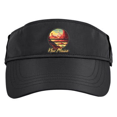 Retro Vintage Visit New Mexico Adult Drive Performance Visor