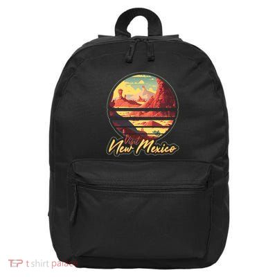 Retro Vintage Visit New Mexico 16 in Basic Backpack