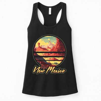 Retro Vintage Visit New Mexico Womens Tank Top