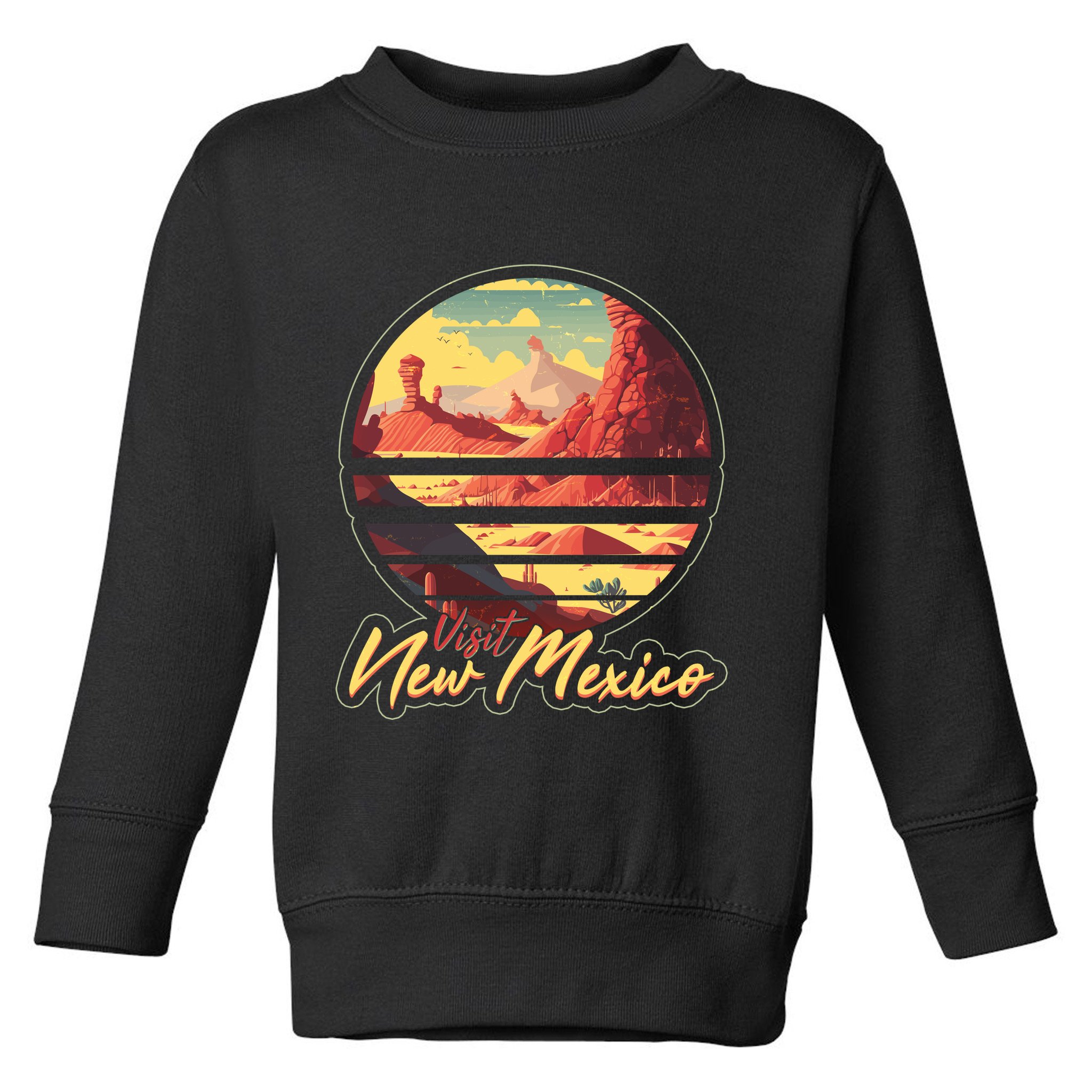Retro Vintage Visit New Mexico Toddler Sweatshirt
