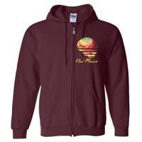 Retro Vintage Visit New Mexico Full Zip Hoodie