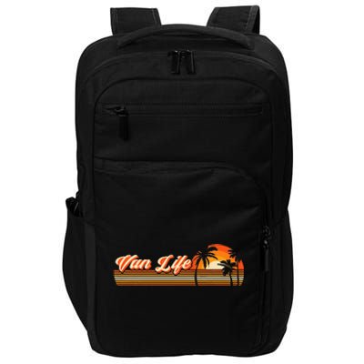 Retro Vintage Van Life Is The Real Adventure Impact Tech Backpack