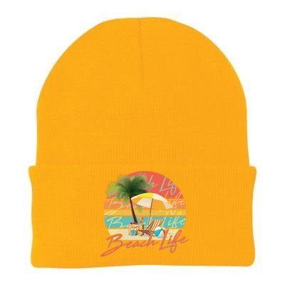 Retro Vintage Vacation Beach Life Knit Cap Winter Beanie