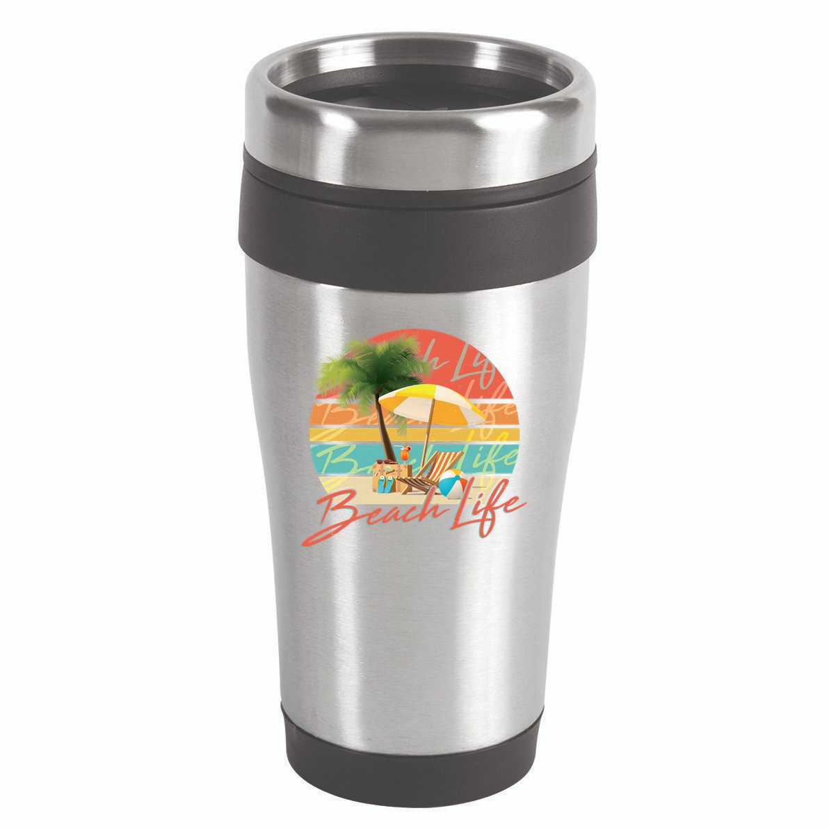 Retro Vintage Vacation Beach Life 16oz Travel Tumbler