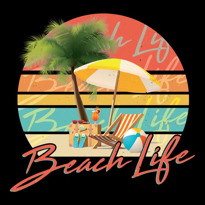 Retro Vintage Vacation Beach Life Womens Tank Top