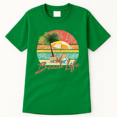 Retro Vintage Vacation Beach Life Tall T-Shirt