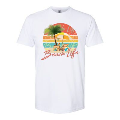 Retro Vintage Vacation Beach Life Softstyle® CVC T-Shirt