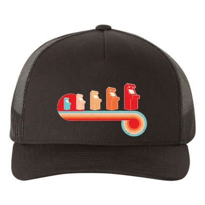 Retro Vintage Video Game Arcade Machines Yupoong Adult 5-Panel Trucker Hat