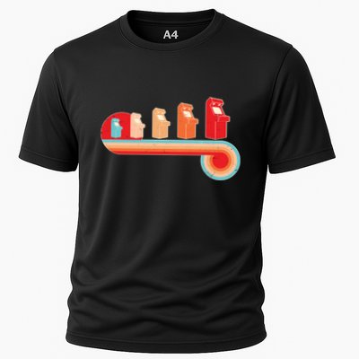 Retro Vintage Video Game Arcade Machines Performance Shirt