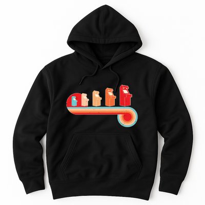 Retro Vintage Video Game Arcade Machines Hoodie
