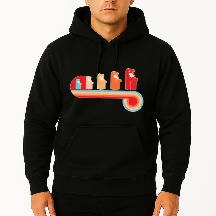 Retro Vintage Video Game Arcade Machines Hoodie