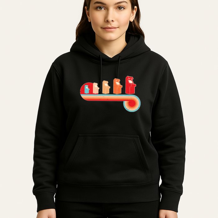 Retro Vintage Video Game Arcade Machines Hoodie