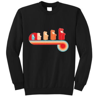 Retro Vintage Video Game Arcade Machines Sweatshirt
