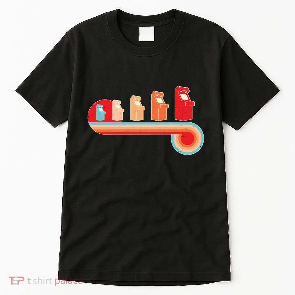 Retro Vintage Video Game Arcade Machines Tall T-Shirt