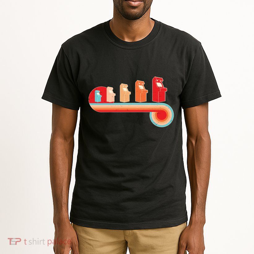 Retro Vintage Video Game Arcade Machines Tall T-Shirt