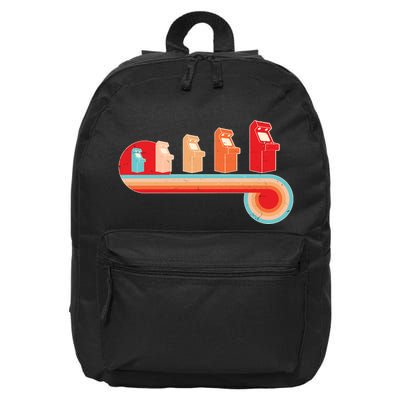 Retro Vintage Video Game Arcade Machines 16 in Basic Backpack