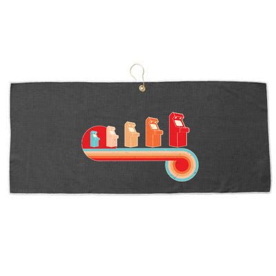 Retro Vintage Video Game Arcade Machines Large Microfiber Waffle Golf Towel