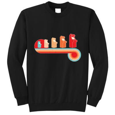 Retro Vintage Video Game Arcade Machines Tall Sweatshirt