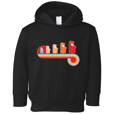 Retro Vintage Video Game Arcade Machines Toddler Hoodie